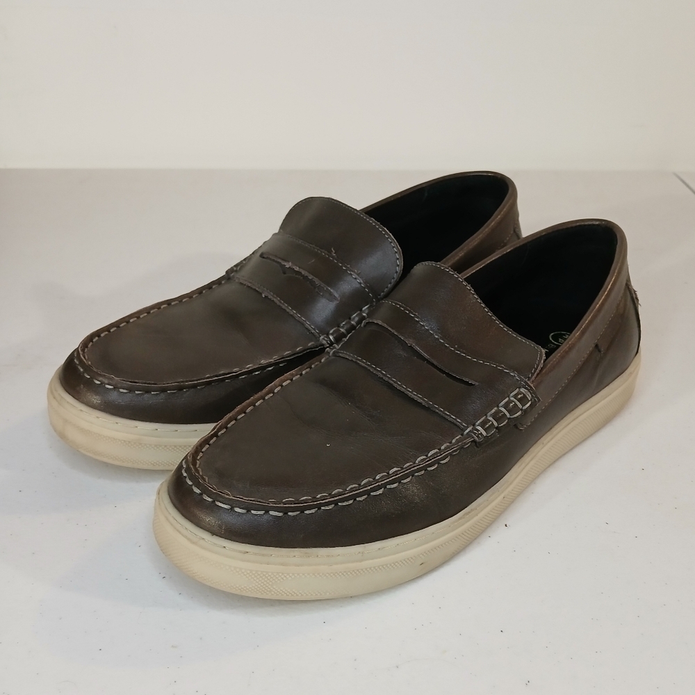 Men's Hush Puppies Casual Leather Loafers Size 9.5